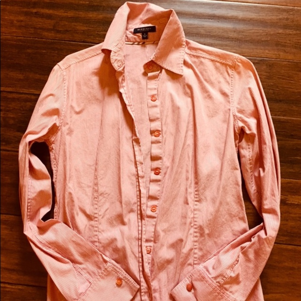 Burberry red stripe shirt